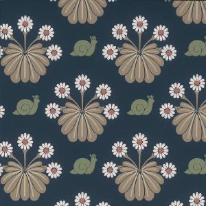 Little Greene behang Burges Snail Dark Blue Sale Cheap Online