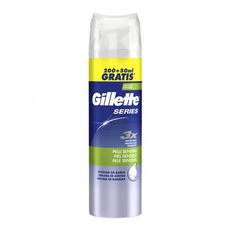 Espuma de Barbear com Aloe Pele Sensível - Série - 250 ml - Gillette Affordable Sale Online