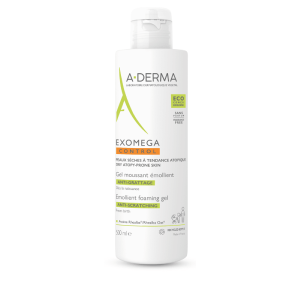 A- Derma Exomega Control Gel Espuma Emoliente pele atópica 500ml Free Shipping Best Seller