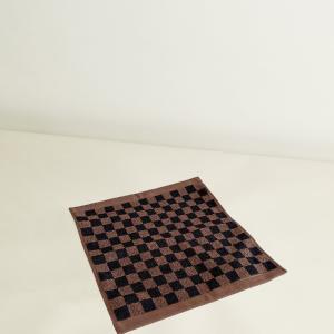 BAINA Organic Cotton Face Cloth Quill - Tabac & Noir Buy Cheap 2025