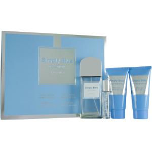 Simply Blue Eau de Parfum Gift Set : Eau de Parfum 100ml - Eau de Parfum 15ml - Body Lotion 100m - Shower Gel 100ml In China Cheap Online