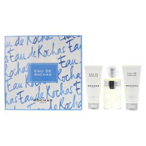 Rochas Eau De Rochas Eau De Toilette 3 Piece Gift Set: Eau De Toilette 100ml - Body Lotion 100ml - Shower Gel 100ml Outlet Manchester
