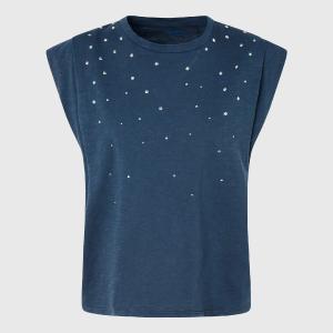 Pepe jeans maglietta senza manica con borchie Morgana PL505425 594 dulwich Clearance Amazing Pice