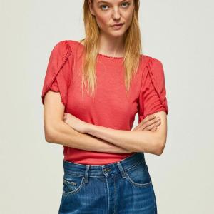 Pepe Jeans maglietta marmorizzata scollo barca PL505475 217 studio red Clearance Online Online