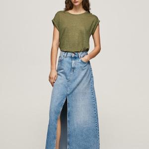 Pepe Jeans Maglietta in lino con giromanica Odilia PL505456 736 range Buy Cheap Pay With Paypal