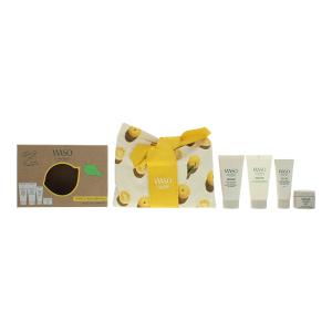 Shiseido Waso Perfect Skin Essentials 4 Piece Gift Set: Cleanser 30ml - Moisturi Many Kinds Of Online