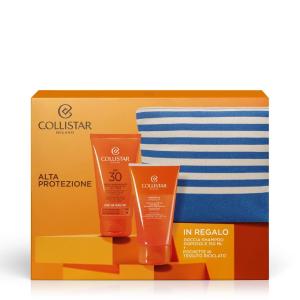 Collistar Cofanetto Crema Abbronzante Viso-Corpo SPF 30   Doccia-Shampoo Doposole   Pochette Cheap Comfortable