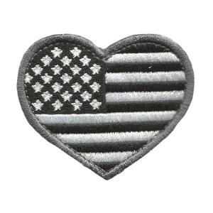 USA Heart Flag Patch - Black-White Sale 2025 Unisex