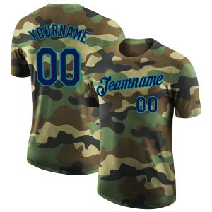 Custom Camo Navy-Teal Performance Salute To Service T-Shirt Buy Cheap Footlocker Finishline
