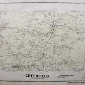 1866 - Greenfield (NY) - Antique Map Footlocker Cheap Online