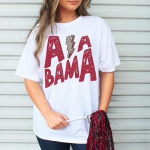 Crimson Alabama Bolt Unisex Blend Tee Deals Cheap Online
