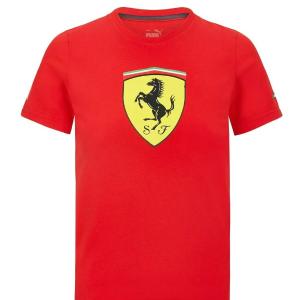 Scuderia Ferrari Classic Red Shield Tee Shirt New Online
