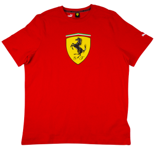 Scuderia Ferrari Classic Shield Tee Shirt Red Buy Cheap Great Deals