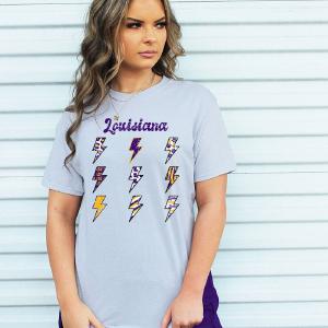Triple Strike LSU Unisex Blend Tee Sale View