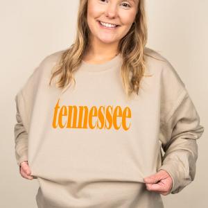 Tennessee Textured Vinyl Unisex Fleece Crew Cheap Good Selling