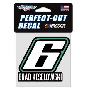 Brad Keselowski Perfect Cut #6 Decal 4x4 Inch Discount View