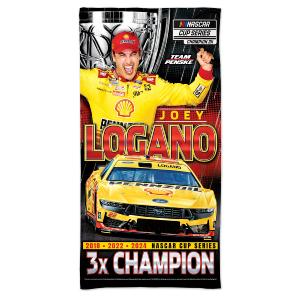 Joey Logano 2024 NASCAR Cup Series Champion 30x60 Beach Towel - Sale Outlet For Nice