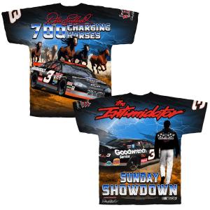 Dale Earnhardt 2025 Retro Throwback 700 Charging Horses #3 Sublimated Print T-Shirt For Sale Finishline