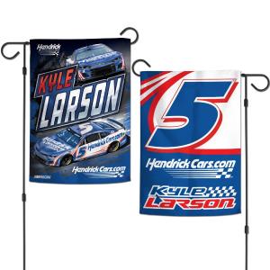Kyle Larson 2025 HendrickCars Two Sided 12x18 Garden Flag Online Online Outlet Sale