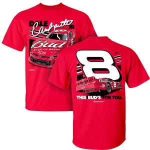 Dale Earnhardt Jr 2025 Bud #8 Red 2-Spot T-Shirt Free Shipping Clearance Store