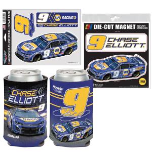 Chase Elliott 2025 Can Hugger, Decal 3-Pack and Diecut 2-Pack Magnets BUNDLE PRICED - Preorder Currently Projected April Original Cheap Online