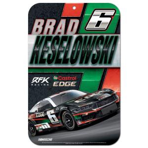 Brad Keselowski Castrol Edge #6 11x17 Plastic Sign Outlet With Paypal Order