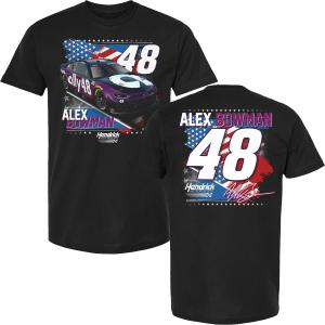 Alex Bowman 2025 Ally Patriotic Car T-Shirt Black Wholesale Pice Cheap Pice