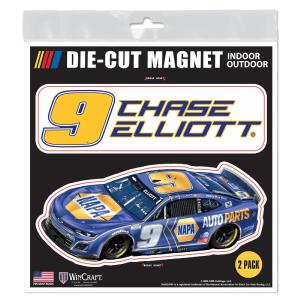 Chase Elliott 2025 NAPA Die Cut 2-Pack Indoor/Outdoor Magnets Clearance Pices