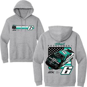 Brad Keselowski 2025 BuildSubmarines #6 Car 2-Spot Hoodie Sweatshirt Gray Buy Cheap Choice
