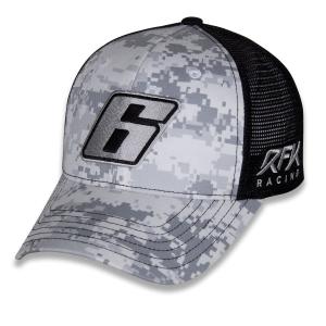 Brad Keselowski Digital Camo #6 Hat White/Black Free Shipping Tumblr