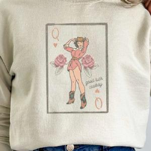 Good Luck Cowboy Heavy-weight Crew Sweatshirt Outlet Extremely
