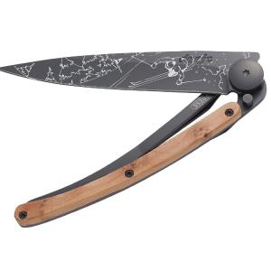 Deejo Black 37g Knife with Juniper Handle, Ski Clearance Best