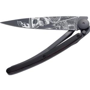 Deejo Black 37g Knife with Ebony Handle, Ride or Die With Paypal Sale Online