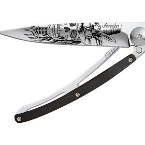 Deejo Mirror 37g Knife with Ebony Handle, Dandy Skull Wide Range Of Cheap Online