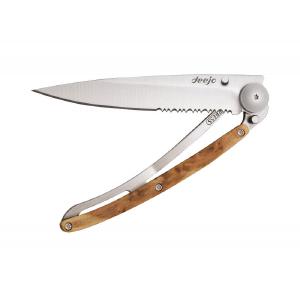 Deejo Serrated 37g Knife with Juniper Handle Cheapest Online