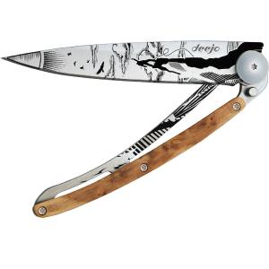 Deejo Tattoo 37g Knife with Juniper Handle, Climbing Cheapest For Sale