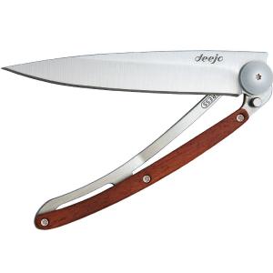 Deejo Wood 37g Knife with Coral Handle Pay With Paypal For Sale