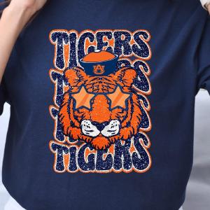 Auburn Stacked Tigers Short Sleeve Relaxed Fit T-Shirt Free Shipping Best Place