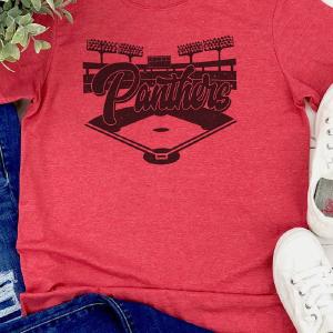 Baseball Diamond Panthers Softstyle Adult T-Shirt Online Online Cheap Pice