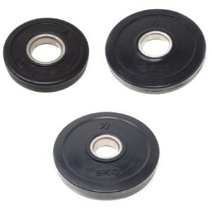 Rubber Coated Plates - Black, 1.25kg-5kg With Credit Card For Sale