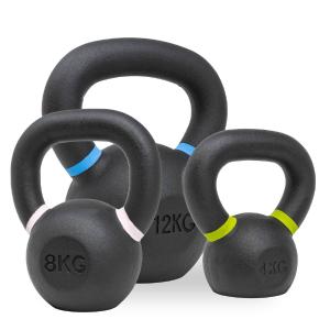 Strength Shop Cast Iron Kettlebells - Single Mould, Powder Coated, 4-64KG Low Pice Fee Shipping