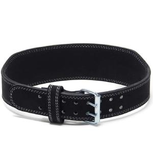 Weightlifting Double Prong Buckle Tapered Belt, Black - 8MM With Credit Card Online