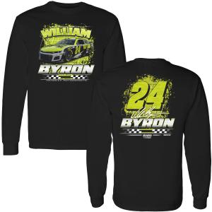 William Byron 2025 Long Sleeve Raptor 2-Spot T-Shirt Black - Exclusive Cheap Sale Footlocker Pictures