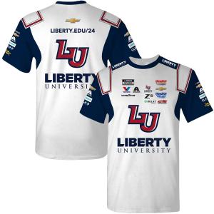 William Byron 2025 Liberty University Sublimated Uniform Pit Crew T-Shirt Preorder - Currently Projected March Clearance Good Selling