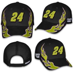 William Byron 2025 Flame #24 Mesh Hat Black Preorder - Currently Projected April Cheap Footlocker Finishline