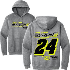 William Byron 2025 Graphite 2-Spot Hoodie Sweatshirt - Sale 2025 Online