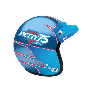 Richard Petty 2025 Blue Chrome Petty 75 Years of Racing #43 Collectible 1/2 Scale Mini Helmet - 6" X 5" X 5" Preorder - Currently Projected May/June Cheap Sale Best Wholesale