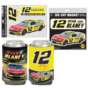 Ryan Blaney 2025 Can Hugger. Decal 3-Pack, 2-Pack Magnets BUNDLE PRICED Clearance Very Cheap