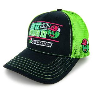 Ross Chastain Melon Man "Gas It and Smash It" Mesh Hat Black/Green Best Wholesale