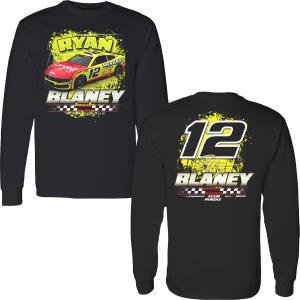 Ryan Blaney 2025 Long Sleeve Menards 2-Spot T-Shirt Black - Exclusive Release Dates Sale Online